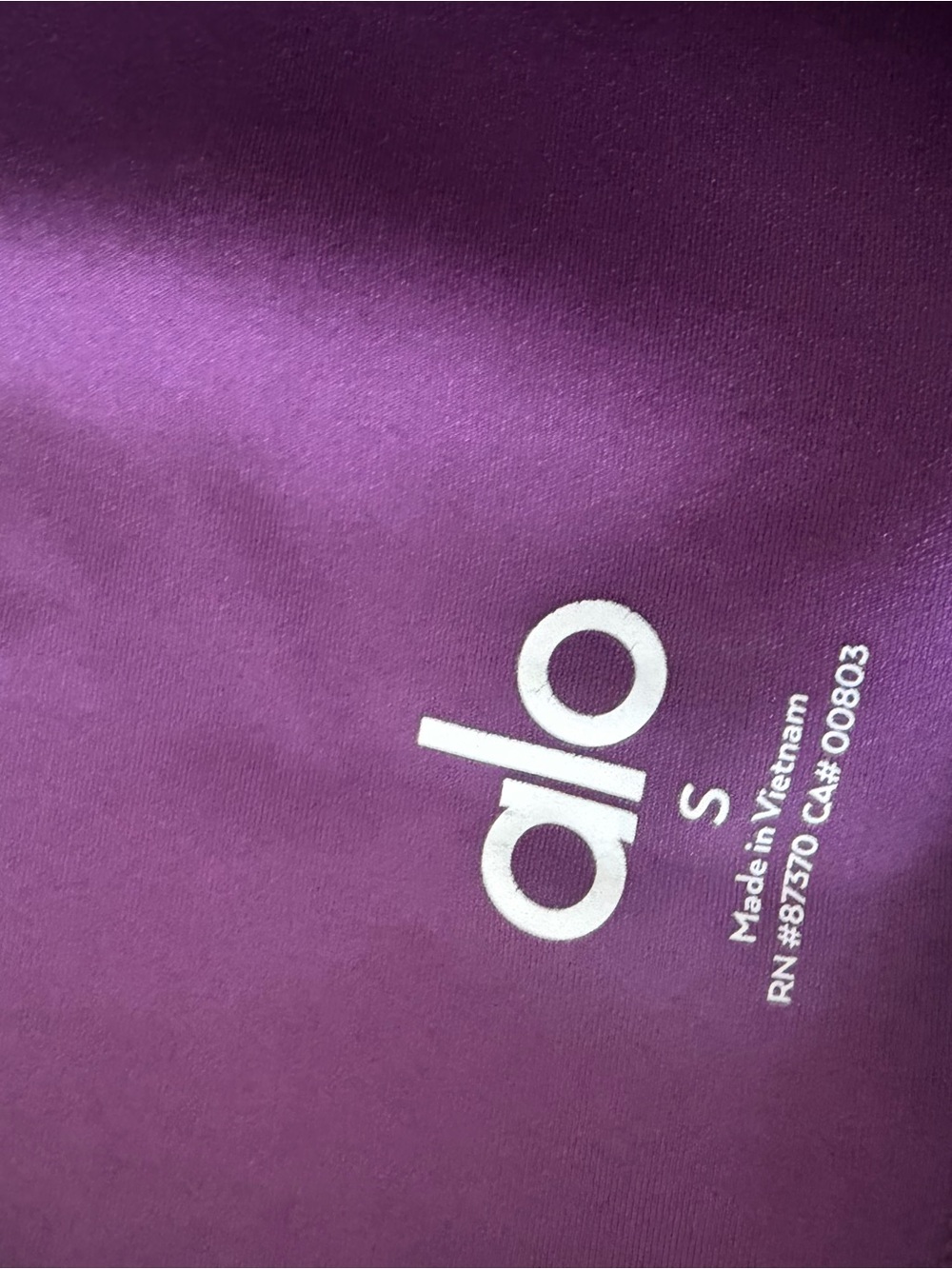 ALO airlift 7/8 leggings purple - Picture 3 of 3